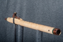 Curly Silver Maple Native American Flute, Minor, Mid F#-4, #Q1H (1)